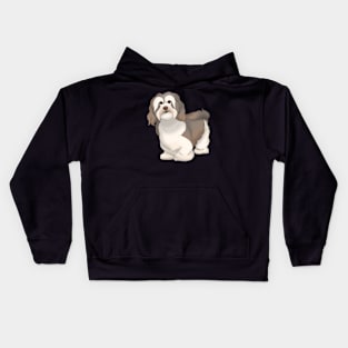 Havanese Dog Color 2 Kids Hoodie